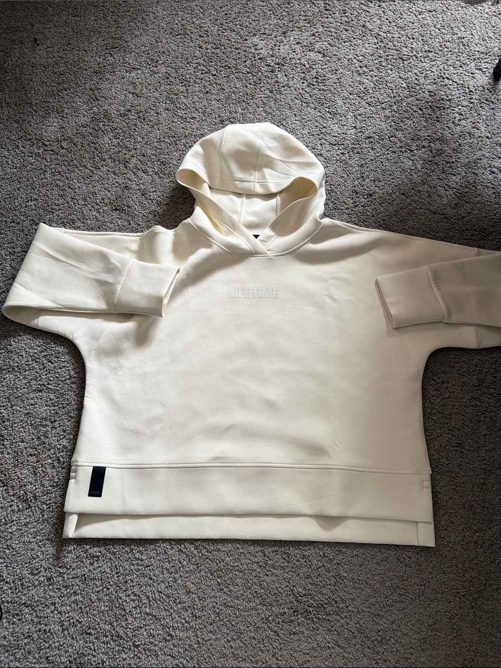 Lifetime Cream Hooded Sweatshirt for Men